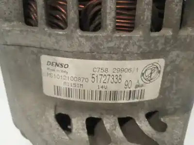 Pezzo di ricambio per auto di seconda mano alternatore per fiat stilo multi wagon (192_) 1.9 d multijet riferimenti oem iam 51727338