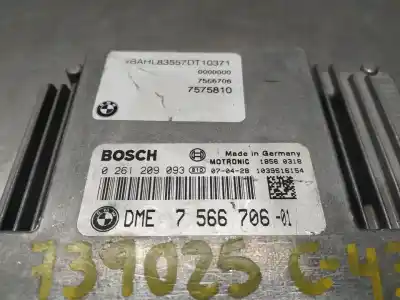 Second-hand car spare part ecu engine control for bmw serie 7 (e65/e66) 750i oem iam references 0261209093 7566706  n1.z2.4.2.2