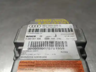 Second-hand car spare part airbag control unit for audi a4 b7 avant (8ed) 1.8 t oem iam references 8e0959655g 0285001668  n1.z2.4.5.3