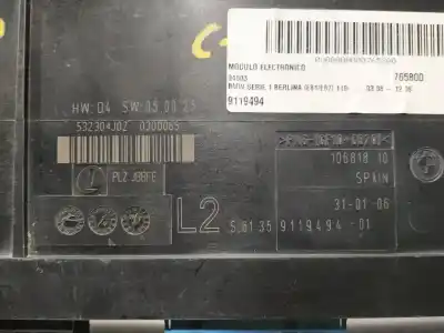 Second-hand car spare part electronic module for bmw serie 1 berlina (e81/e87) 116i oem iam references 9119494  n1.z2.4.2.1