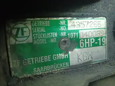 Автозапчастина б/у коробка передач для audi a6 c6 (4f2) 2.7 tdi посилання на oem iam hnn kgw ghp19