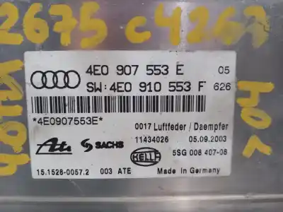 Pièce détachée automobile d'occasion UNITÉ DE COMMANDE DE SUSPENSION pour AUDI A8 (4E2)  Références OEM IAM 4E0907553E 4E0910553F  N1.Z2.4.12.2