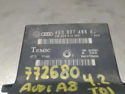 Автозапчастина б/у ЕЛЕКТРОННИЙ МОДУЛЬ для AUDI A8 D3 (4E2, 4E8)  Посилання на OEM IAM 4E0907468A 4E0910468  N2.Z1.3.31