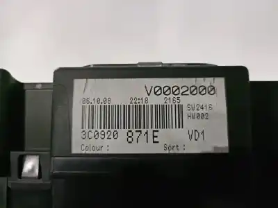 Автозапчасти б/у приборная доска за vw passat b6 variant (3c5) 2.0 tdi ссылки oem iam 3c0920871e a2c53242429  n1.z2.1.6.3