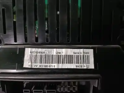 Автозапчасти б/у приборная доска за vw passat b6 variant (3c5) 2.0 tdi ссылки oem iam 3c0920871e a2c53242429  n1.z2.1.6.3