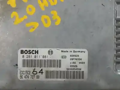 Автозапчасти б/у БЛОК УПРАВЛЕНИЯ ДВИГАТЕЛЕМ за PEUGEOT 307 CC (S1)  ссылки OEM IAM 9647472780  N1.Z2.5.12.3
