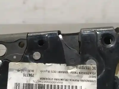 Автозапчасти б/у замок левой передней двери за volkswagen passat b6 variant (3c5) 2.0 tdi 16v ссылки oem iam 3c1837015a  n1.z1.28.3.m