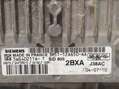 Автозапчастина б/у ебу контролер двигуна для ford focus c-max (cap) trend (d) посилання на oem iam 5ws40211a 3m5112a650aa 2bxa j38ac
