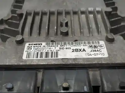 Second-hand car spare part ECU ENGINE CONTROL for FORD FOCUS C-MAX (CAP)  OEM IAM references 5WS40211A 3M5112A650AA 2BXA J38AC  N1.Z2.4.8.3