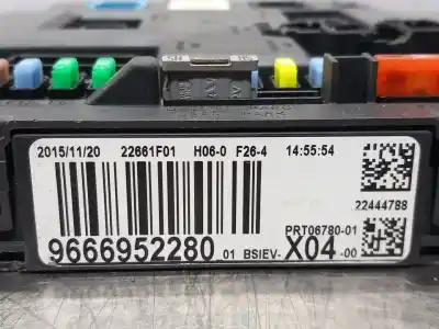 Peça sobressalente para automóvel em segunda mão caixa de fusíveis e relés por citroen c3 collection 99 cv / 73 kw referências oem iam 9666952280