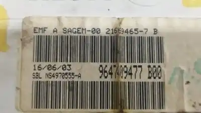 Second-hand car spare part multifunction display for citroen c3 pluriel 1.4 oem iam references 9647409477  n1.z2.8.6.3.m