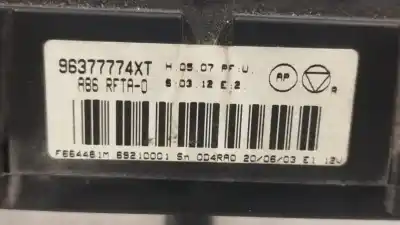 Peça sobressalente para automóvel em segunda mão comando de sofagem (chauffage / ar condicionado)  por citroen c3 pluriel 1.4 referências oem iam 96377774xt  n1.z2.8.6.3.m