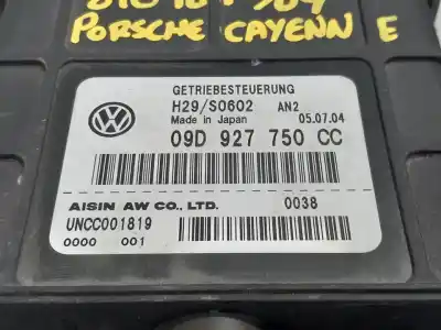 Автозапчастина б/у блок управління акпп для porsche cayenne (9pa) s 4.5 посилання на oem iam 09d927750cc uncc001819  n1.z2.4.10.4