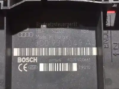 Pezzo di ricambio per auto di seconda mano SCATOLA RELÈ/FUSIBILI per VOLKSWAGEN EOS (1F7)  Riferimenti OEM IAM 3C0937049AJ  