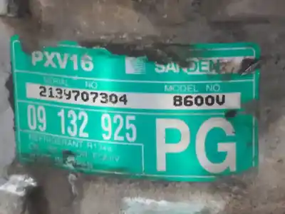 Peça sobressalente para automóvel em segunda mão compressor de ar condicionado a/a a/c por opel zafira a 2.2 16v cat (z 22 se) referências oem iam 09132925  n1.z1.20.5.a