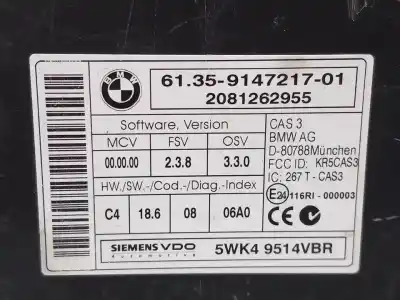 Second-hand car spare part electronic module for bmw x5 (e70) 3.0sd oem iam references 6135914721701  n1.z2.4.5.1