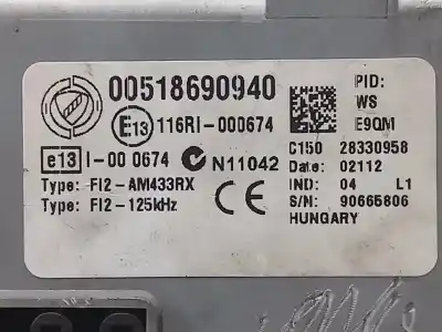 Gebrauchtes Autoersatzteil relais sicherungskasten multifunktionsrelais zum fiat punto (199) easy oem-iam-referenzen 00518690940