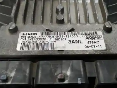 Peça sobressalente para automóvel em segunda mão centralina de motor uce por ford focus berlina (cap) ambiente (d) referências oem iam 5ws40303k 4m5112a650jl