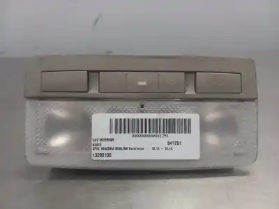 Second-hand car spare part interior light for opel insignia a sedán (g09) 2.0 cdti (69) oem iam references 13285100