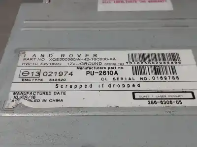 Автозапчастина б/у аудіо система / радіо cd для land rover range rover (lm) 4.4 v8 cat посилання на oem iam 28663060  