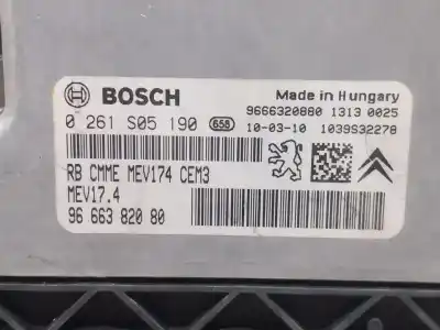 Second-hand car spare part ecu engine control for citroen c3 collection oem iam references 9666382080 0261s05190 9666320880  n1.z2.4.1.2