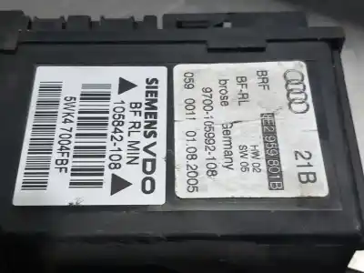 Second-hand car spare part driver left window regulator for audi a4 cabrio (8h) 2.0 tdi oem iam references 0130821765  n1.z2.17.6.2
