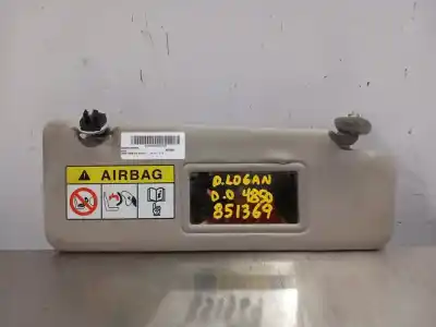 Second-hand car spare part right sunshade for dacia logan ii comfort oem iam references 