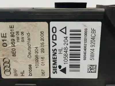 Pezzo di ricambio per auto di seconda mano motore alzacristalli posteriore sinistro per audi a4 berlina (8e) 1.9 tdi riferimenti oem iam 5wk49204cbf