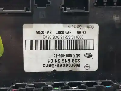 Second-hand car spare part FUSE BOX UNIT for MERCEDES-BENZ CLASE CLK (W209) COUPE  OEM IAM references 2035453401 5DK00848615  N1.Z2.9.2.2