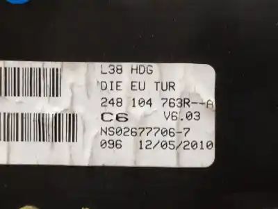 Автозапчасти б/у приборная доска за renault fluence expression ссылки oem iam 248104763ra  n1.z2.1.2.1