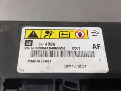 Автозапчастина б/у блок управління подушками безпеки для opel astra j (p10) 1.4 turbo (68) посилання на oem iam 13574896  n1.z2.5.8.1