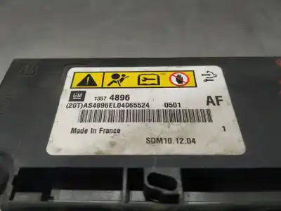 Автозапчастина б/у блок управління подушками безпеки для opel astra j (p10) 1.4 turbo (68) посилання на oem iam 13574896  n1.z2.4.10.4