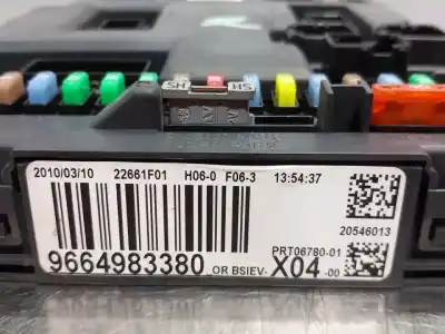 Second-hand car spare part fuse box unit for citroen c3 collection oem iam references 9664983380  n1.z2.9.4.4