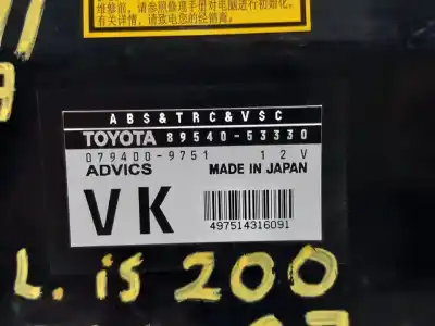 Second-hand car spare part abs control unit for lexus is200 (ds2/is2) 220d oem iam references 8954053330 0794009751  n1.z2.4.10.3