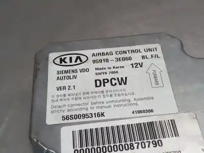 İkinci el araba yedek parçası HAVA YASTIGI KONTROL ÜNITESI için KIA SORENTO (BL) (2002->)  OEM IAM referansları 959103E060  N1.Z2.4.3.3