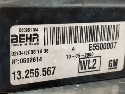 Second-hand car spare part radiator cooling fan for opel corsa d catch me oem iam references 13256567