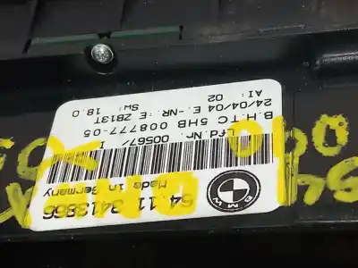 Peça sobressalente para automóvel em segunda mão comando de sofagem (chauffage / ar condicionado)  por bmw x3 (e83) 2.5i referências oem iam 64113413866  n1.z2.8.5.4