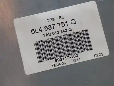 Автозапчасти б/у регулятор стекла переднего левого за seat ibiza (6l1) cool ссылки oem iam 6l4837751