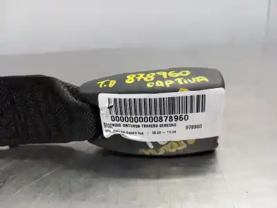 Peça sobressalente para automóvel em segunda mão chicote / encaixe cinto segurança traseiro direito por opel antara cosmo 4x4 referências oem iam   n2.z1.1.18