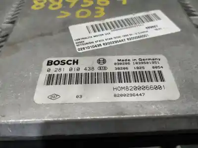 Автозапчастина б/у ебу контролер двигуна для mitsubishi space star (dg0) 1900 di-d comfort посилання на oem iam 0281010438 8200296447 8200066001  n1.z2.4.1.4