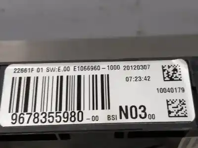 Gebrauchtes Autoersatzteil RELAIS SICHERUNGSKASTEN Multifunktionsrelais zum PEUGEOT 208  OEM-IAM-Referenzen 9678355980 BSI  N1.Z2.9.4.3