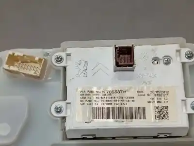 Pezzo di ricambio per auto di seconda mano pannello degli strumenti per peugeot 208 active riferimenti oem iam 9675182680c 9678558780