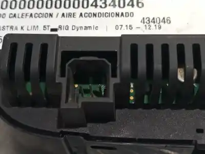 Second-hand car spare part heating / air conditioning control panel for opel astra j (p10) 1.4 turbo (68) oem iam references 13435154  n1.z2.8.2.4