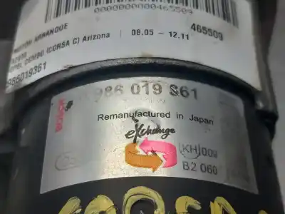 Piesă de schimb auto la mâna a doua electromotor pentru opel combo arizona referințe oem iam 986019361  n1.z1.29.1.a