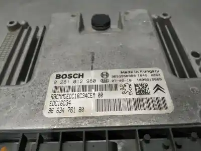 Автозапчасти б/у блок управления двигателем за citroen c4 picasso i monospace (ud_) 1.6 hdi ссылки oem iam 0281012980 9663476180 9653958980  n1.z2.4.1.2