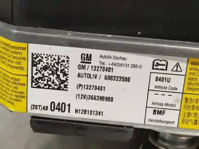 Автозапчастина б/у передня ліва подушка безопасности для opel insignia a sedán (g09) 2.0 cdti (69) посилання на oem iam 608321500  n1.z2.7.8.2