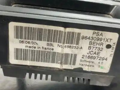 Автозапчастина б/у контроль опалення / кондиціонації для peugeot 307 break / sw (s1) 307 break / sw (s1) (2002 - 2005) посилання на oem iam 96430991xt  n1.z2.8.4.4