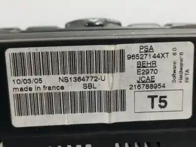 Pezzo di ricambio per auto di seconda mano controllo riscaldamento / aria condizionata per peugeot 307 break / sw (s1) sw pack riferimenti oem iam 96527144xt  n1.z2.8.4.4