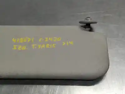 Peça sobressalente para automóvel em segunda mão pára-sol esquerdo por toyota yaris active referências oem iam   n1.z2.parasoles.14