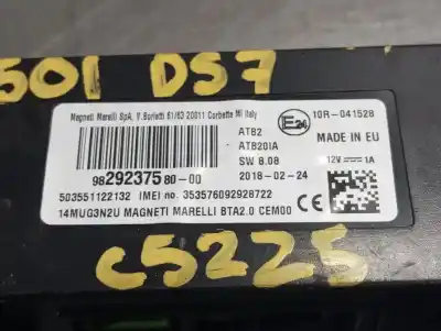 Автозапчастина б/у ЕЛЕКТРОННИЙ МОДУЛЬ для DS 7 CROSSBACK  Посилання на OEM IAM 9829237580  N2.Z1.3.15